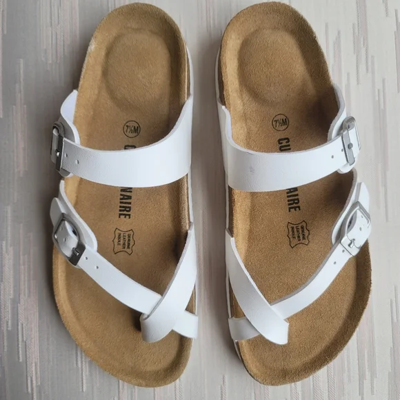 Cushionaire Luna Cork Footbed Women's Slip-On Slides Strap Sandals Sz 7.5M - Picture 9 of 16